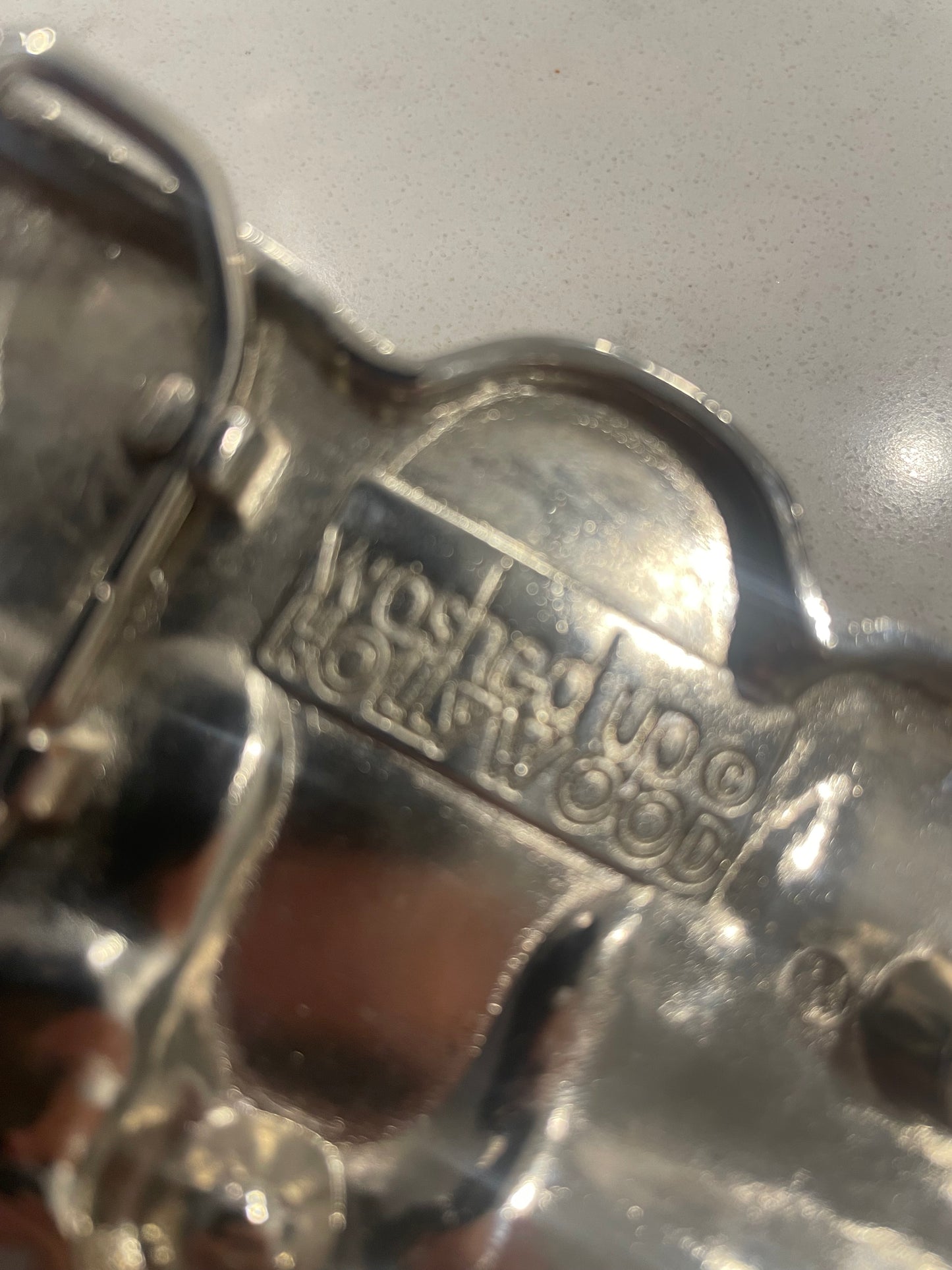 Washed up Hollywood belt buckle